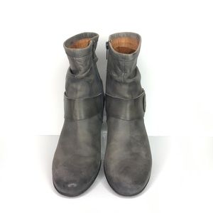 Pikolinos Gray Leather Ankle Boots SZ 8 (EURO 38)